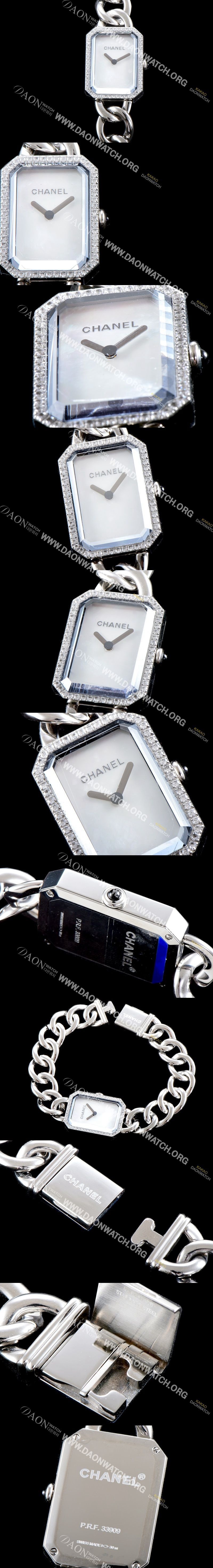 미러급 샤넬 여성용 프리미에르 H3255 신제품!! 다이아몬드 베젤 화이트 다이얼 스위스 쿼츠 무브먼트 CHA0405 Ⅳ