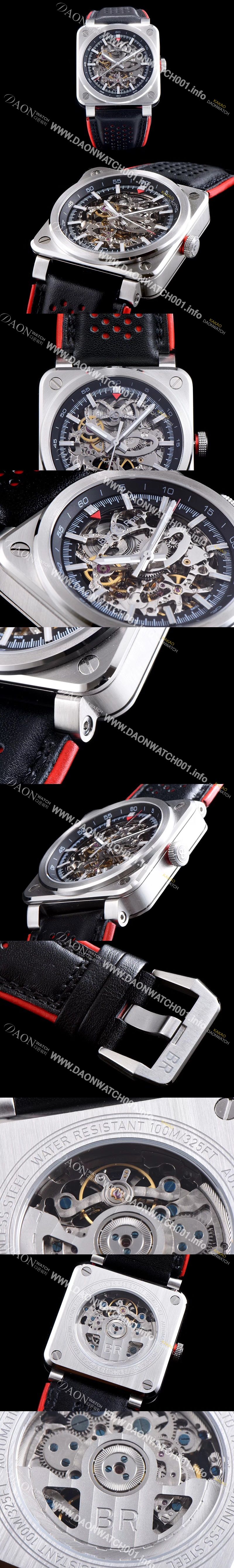 미러급 벨엔로즈 남성용 인스트루먼트BR 03-94 AEROGT 스켈레톤 다이얼 오토매틱 무브먼트 BEL4230 Ⅳ