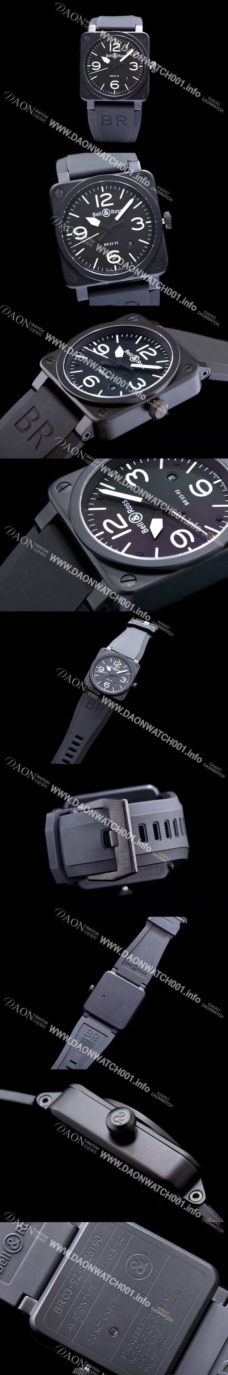 미러급 벨엔로즈 남성용 인스트루먼트 03 오토메틱 블랙 다이얼 오토매틱 무브먼트 BEL4230 Ⅳ