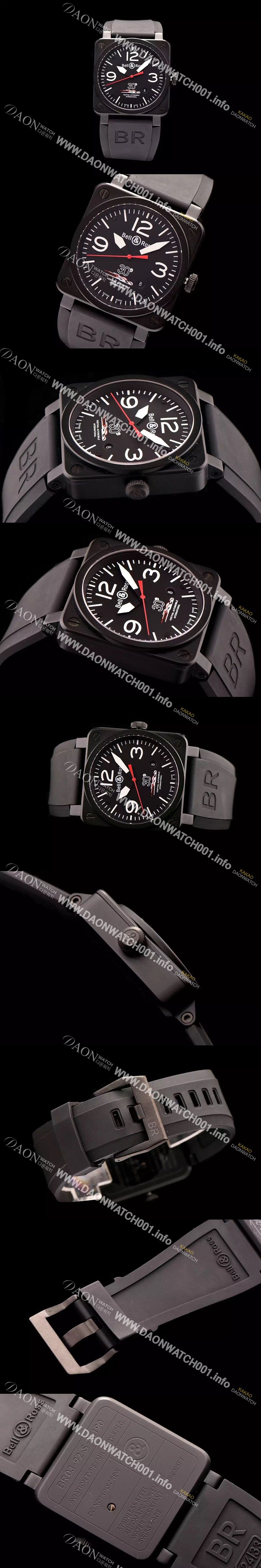 미러급 벨엔로즈 남성용 인스트루먼트 03 오토메틱 블랙 다이얼 오토매틱 무브먼트 BEL4201 Ⅳ