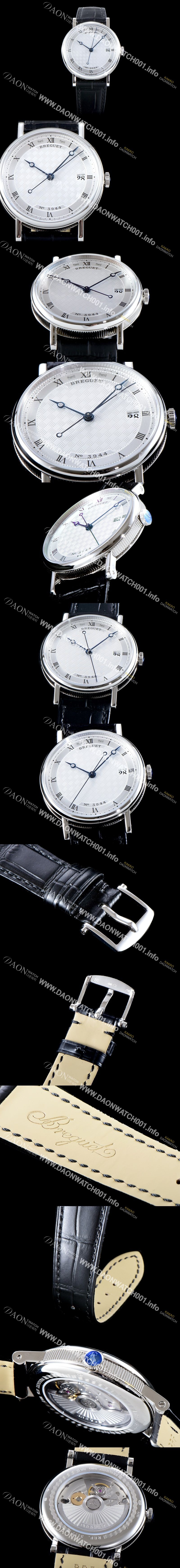 미러급 브레게 남성용 업그레이드형!!클래식 5177BB/12/9V6 데일리 워치 실버 텍스쳐드 다이얼 오토매틱 무브먼트 BRG0412 Ⅳ