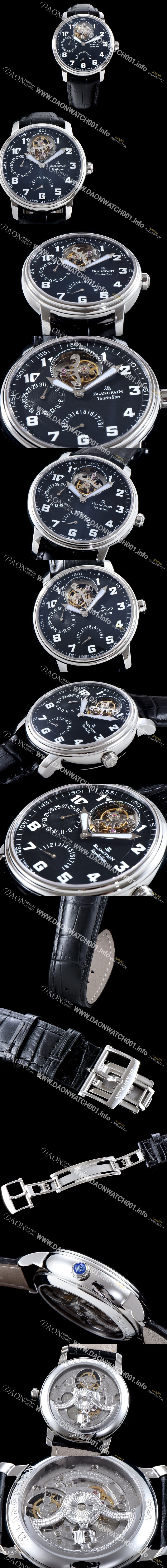 미러급 블랑팡 남성용 NEW 레망 아쿠아 렁 Update!! 2125-3630m-64b 투어빌론 파워리저브 블랙 다이얼 아시안 투어빌론 탑재 무브먼트 BLA4233 Ⅳ