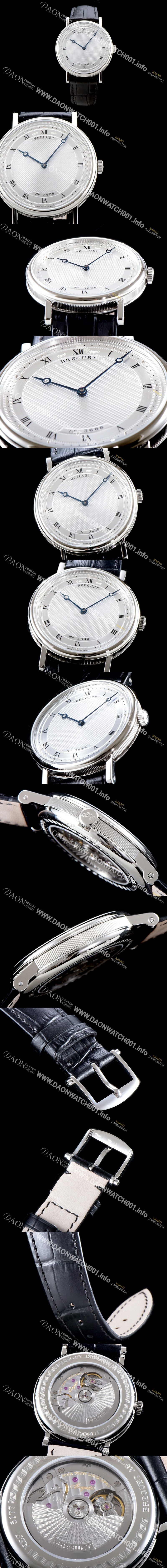 미러급 브레게 남성용 인기제품 클래식 5157BB/11/9V6 38mm 오토매틱 신제품!! 실버 길로쉐 패턴 다이얼 오토매틱 무브먼트 BRG0410 Ⅳ