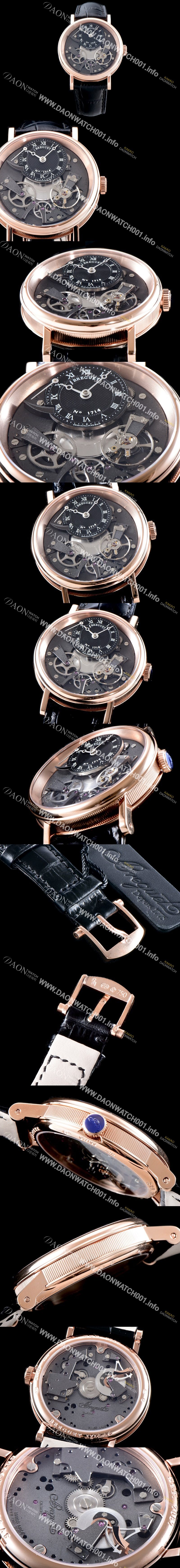 미러급 브레게 남성용 최고의 퀄리티 완벽한 싱크로율 트레디션 7057BR/G9/9W6 18k 로즈골드 신형 스켈레톤 다이얼 오토매틱 무브먼트 BRG0410 Ⅳ