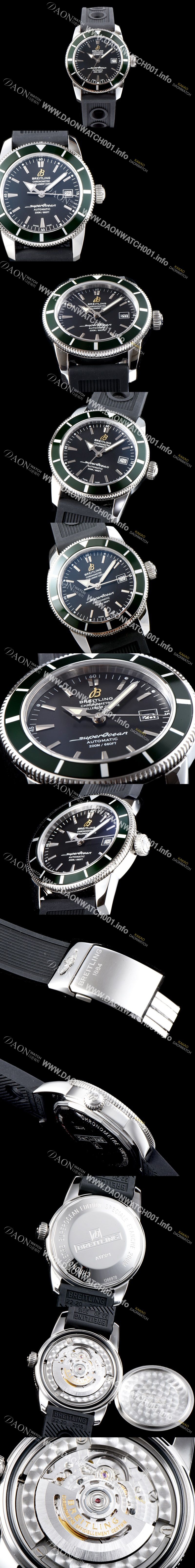 미러급 브라이틀링 남성용 데일리워치 베스트!!슈퍼오션II A1732124|BA61|200S|A20D.2 헤리티지 블랙 다이얼 스위스 ETA 2824-A2 무브먼트 BRE0214 Ⅳ