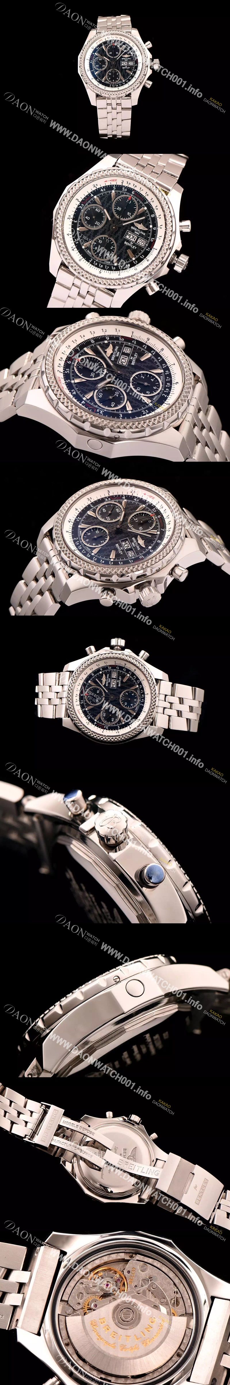 미러급 브라이틀링 남성용 벤틀리 지티2 크로노 그래프 다크블루 다이얼 BRE0410 Ⅳ