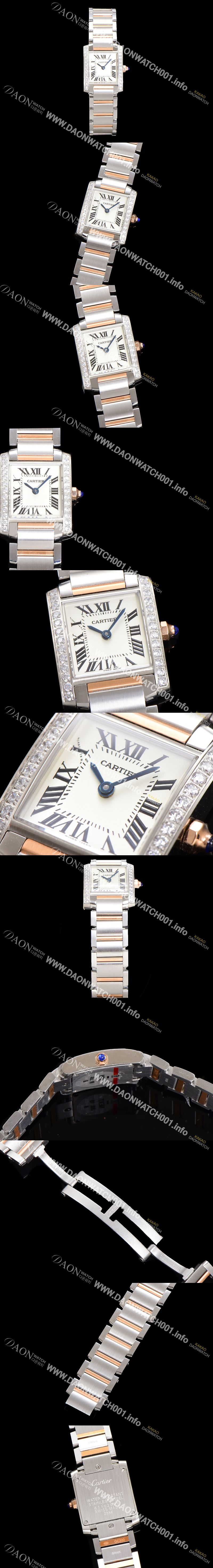 미러급 까르띠에 여성용 탱크 W51007Q4