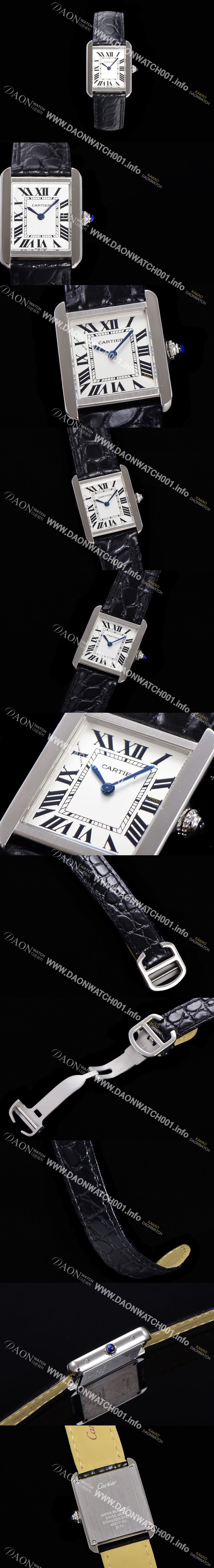 미러급 까르띠에 여성용 신상 탱크 W5200005 악어가죽  31mm 화이트 다이얼 쿼츠므브먼트 CAR0133 Ⅳ