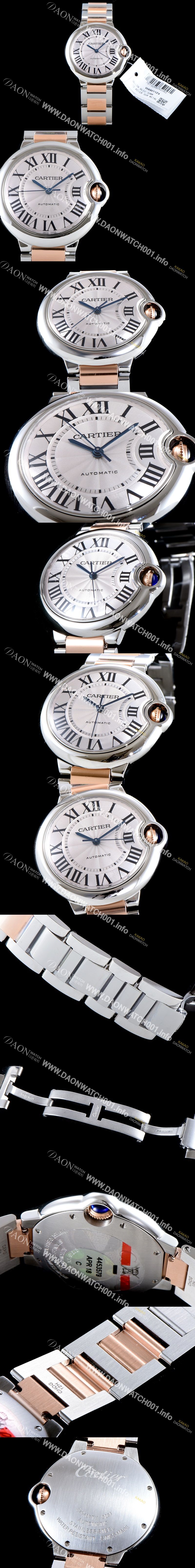 미러급 까르띠에 남여공용 2019신상 발롱블루 W2BB0011 36mm 화이트 다이얼 ETA2671-2 오토매틱 무브먼트 CAR0500 Ⅳ