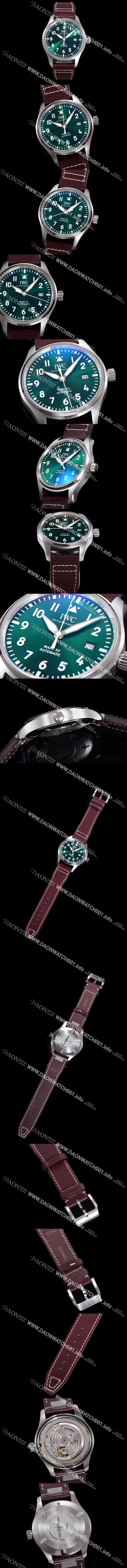 미러급 아이더블유씨 남성용시계 1:1수제공정형 마크18 !! 파일럿 IW328205 마크18 오토매틱 32111타입 40mm 가죽줄 그린다이얼 iwc9264 Ⅳ