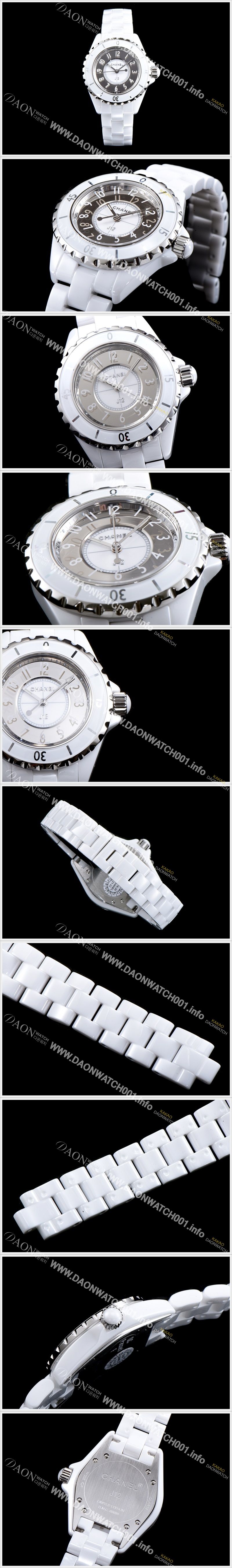 미러급 샤넬 여성용 제이 33 mm 샤넬 정품 스위스 쿼츠 탑재 여성용 그레이다이얼 브레이슬릿 CHA0410 Ⅳ