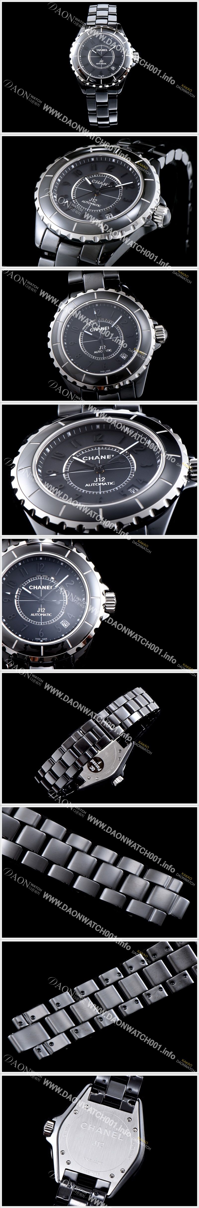 미러급 샤넬 남성용 최고급형!!제이 38 MM 남성용 풀 세라믹 블랙다이얼 ETA 2824-2 오토매틱 무브먼트 CHA0411 Ⅳ