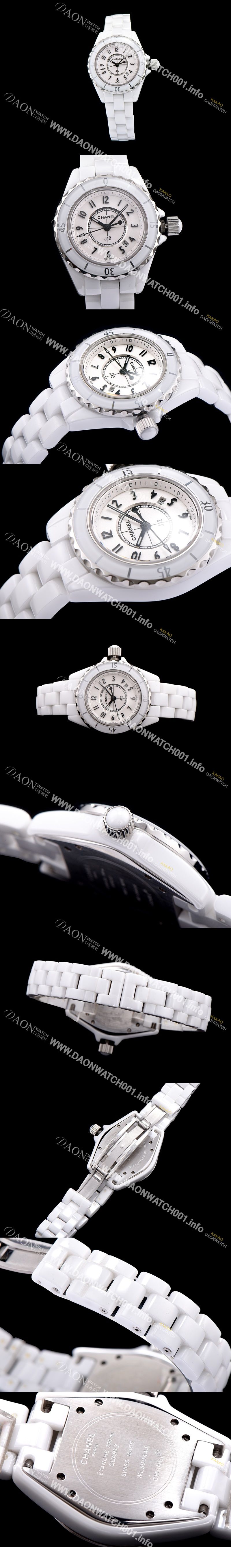 미러급 샤넬 여성용 제이12 H0968 신상모델! 100%세라믹 소재 화이트 다이얼 세계적 범용 쿼츠 무브먼트 CHA0402 Ⅳ