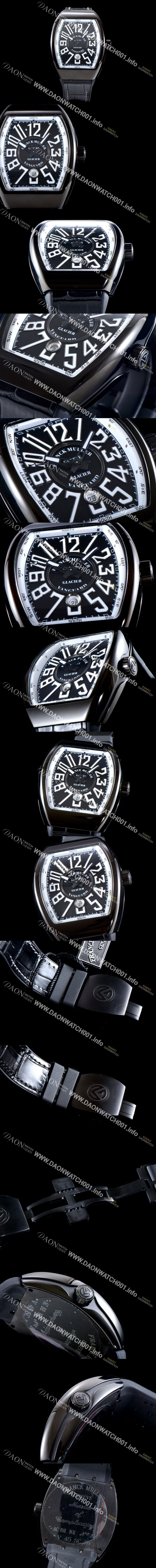 미러급 프랭크 뮬러 남성용 마스터 컴플리케이션 V 45 SC DT YACHTING 5N 뱅가드 요팅!! PVD 코딩 블랙&화이트 다이얼 스위스 ETA 2824-A2오토매틱 FRA0413 Ⅳ