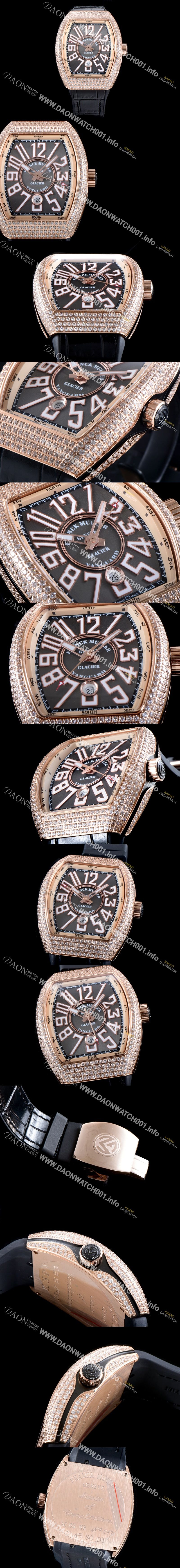 미러급 프랭크 뮬러 남성용 마스터 컴플리케이션 V45 SC DT YACHTING 5N 뱅가드 요팅!! 일본산 최상급 퀄리티의 쥬얼셋팅 케이스 그레이&골드 다이얼 스위스 ETA 2824-A2오토매틱 FRA0411 Ⅳ