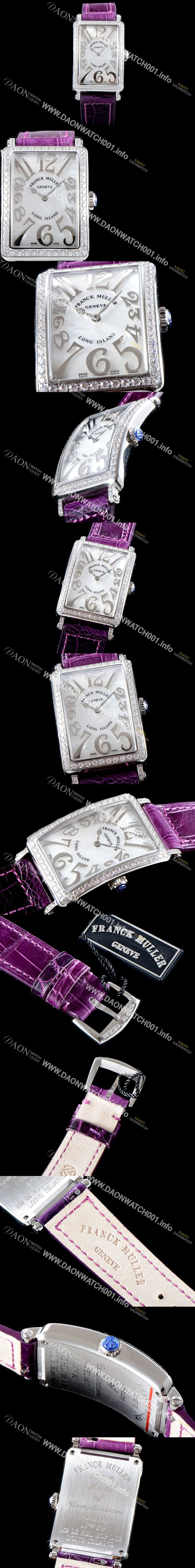 미러급 프랭크뮬러 여성용 롱아일렌드 952 QZ REL 컬력션 최상급 퀄리티의 쥬얼셋팅 케이스 화이트 마더 오브 펄 다이얼 스위스 쿼츠 무브먼트 FRA0452 Ⅳ