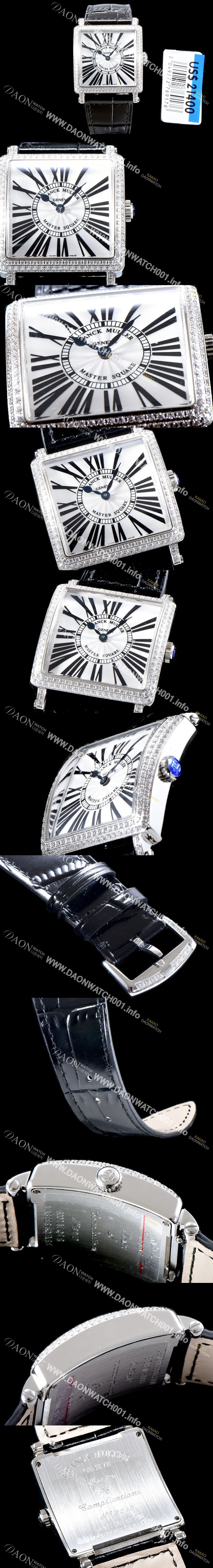 미러급 프랭크뮬러 여성용 마스터 스퀘어6002 L QZ V 쥬얼 다이아몬드 베젤 스위스 정품 쿼츠 무브먼 FRA4405 Ⅳ