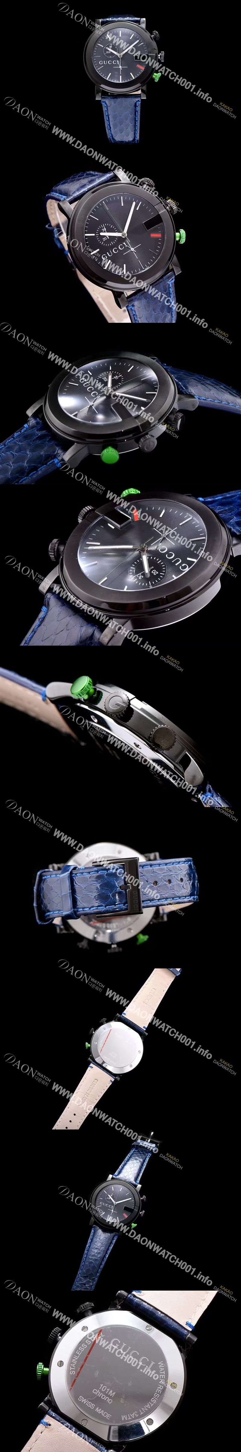 미러급 구찌 남성용 G-타임리스 블랙 다이얼 스위스 쿼츠 무브먼트 GUC4240 Ⅳ