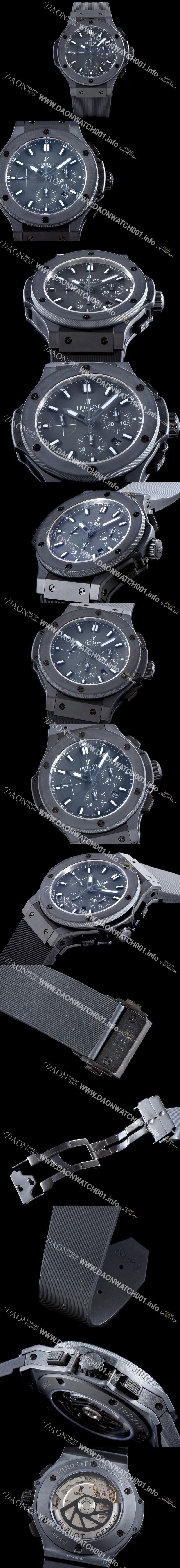 미러급 휴블렛 남성용 NEW 빅뱅 301.CI.7170.LR 밀리미터에 세라믹 에디션!! 44MM 크로노그래프 선레이 새틴-피니시 블랙 다이얼 Caliber HUB 4100 타입 무브먼트 HUB4210 Ⅳ