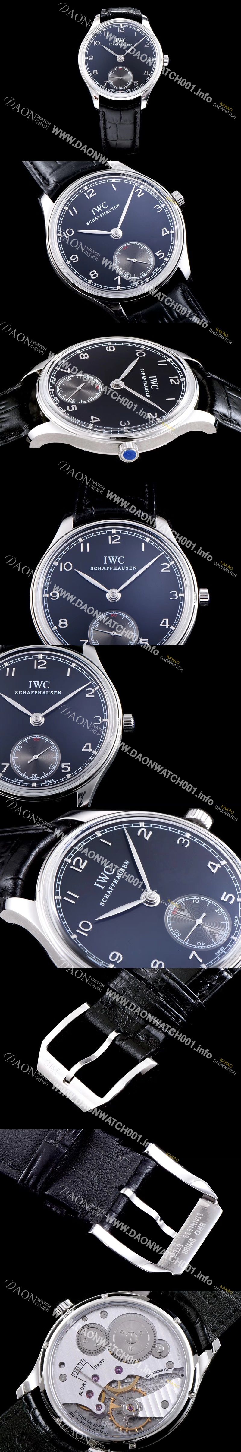 미러급 아이더블유씨 남성용 포르투기즈 최고급버전 IW545407 블랙 다이얼 IWC0203 Ⅳ