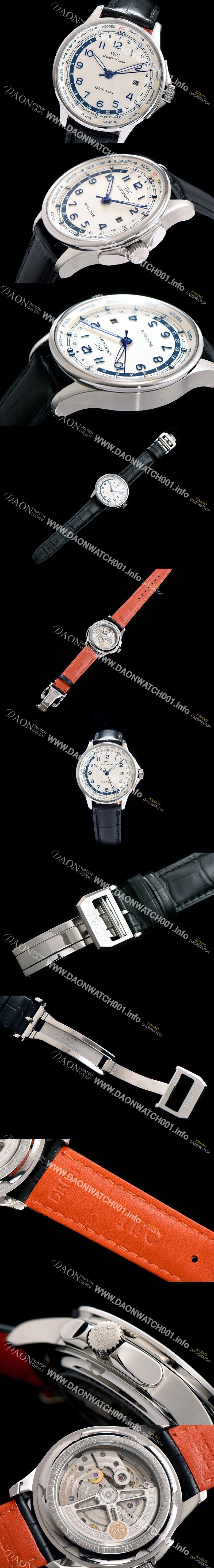 미러급 아이더블유씨 남성용 포르투기즈 오토매틱 요트클럽 화이트 다이얼 IWC0211 Ⅳ