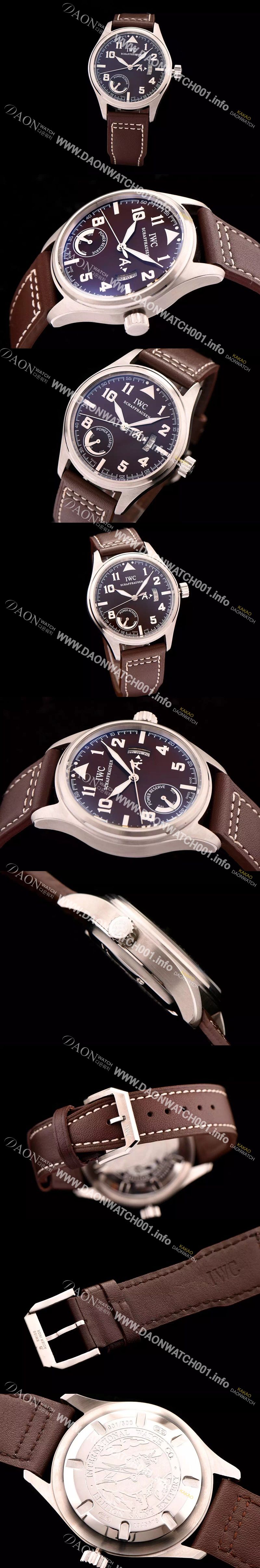 미러급 아이더블유씨 남성용 생떽쥐베리 파워 리져브 에디션 42mm 브라운다이얼 IWC0400 Ⅳ