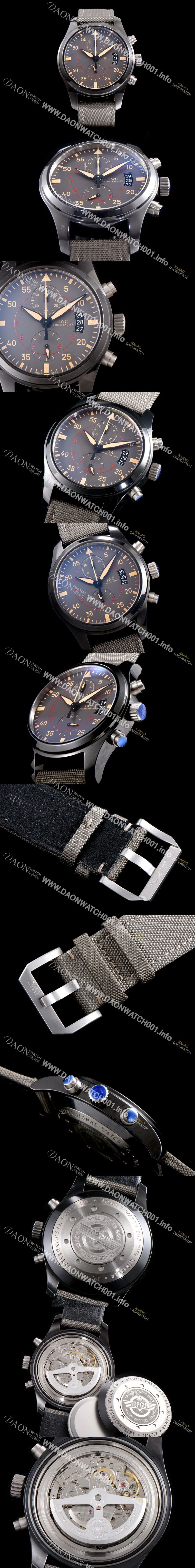 미러급 아이더블유씨 남성용 파일럿 탑건 IW388002 미라마 세라믹 빈티지 에디션 브라운다이얼 IWC0452 Ⅳ