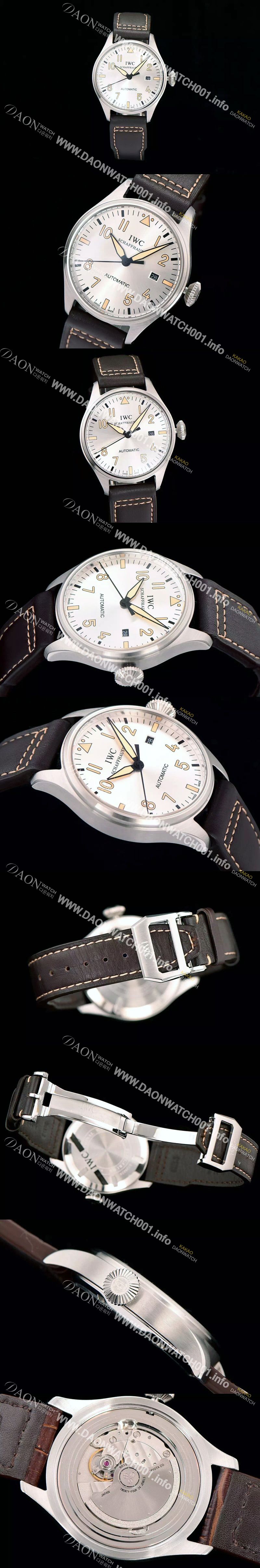 미러급 아이더블유씨 남성용 파일럿 실버다이얼 40mm IWC0434 Ⅳ