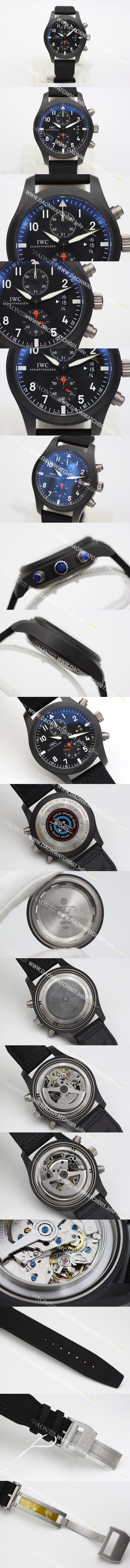 미러급 아이더블유씨 남성용 에디션 탑건 IW388001 세라믹 블랙다이얼 IWC0200 Ⅳ