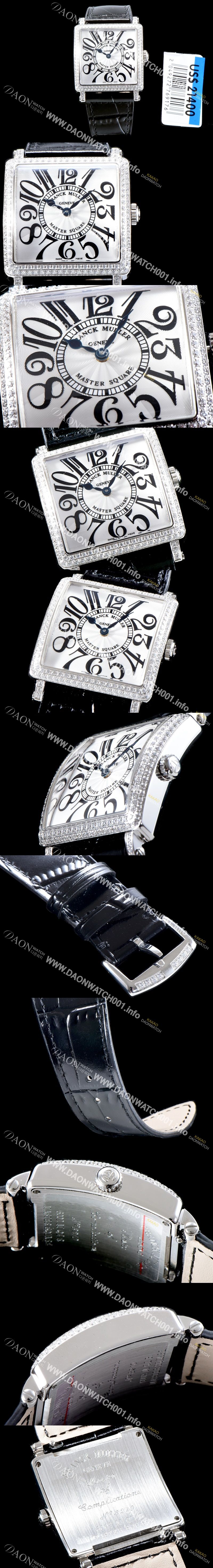 미러급 프랭크 뮬러 남성용 마스터 스퀘어 6000 K SC DT COL DRM V D 레이디 워치 쥬얼 다이아몬드 베젤 크레이지 아워 다이얼 스위스 오토매틱 무브먼 FRA4432 Ⅳ
