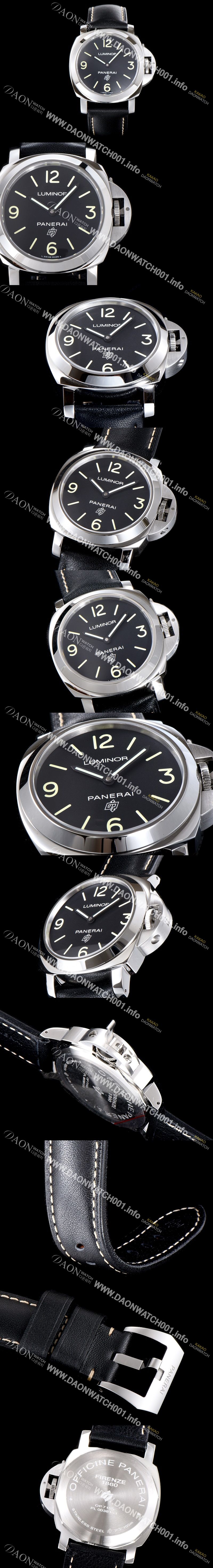 미러급 파네라이 남성용 루미노르 PAM00773 베이스 로고 3 데이즈 아치아이오 블랙 다이얼 신형 PANERAI Cal. P.6000 Type 수제공정형 튜닝완료 무브먼트 PAN1214 Ⅳ
