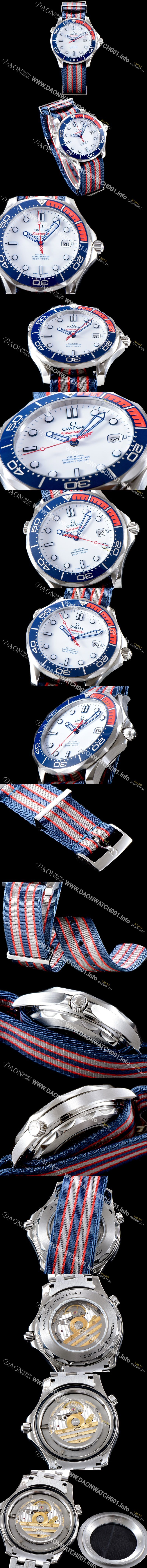 미러급 오메가 남성용 시마스터 212.32.41.20.04.001 VS사 다이버 300M 코-액시얼 41MM 커맨더즈 워치 화이트 다이얼 오리지날 동일 타입 1:1수제공정형 튜닝 오토매틱 무브먼트 OMG0521 Ⅳ