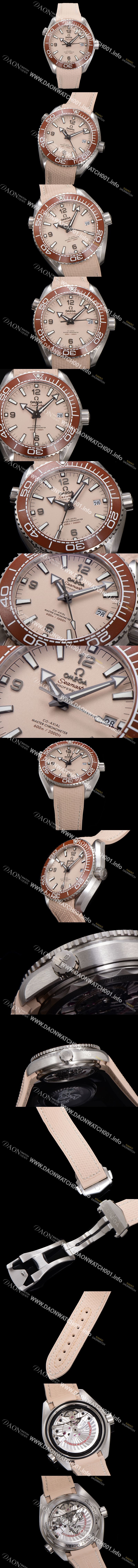 미러급 오메가 남성용 씨마스터 신제품 215.32.44.21.09.001 플래닛 오션 600m 코-액시얼 마스터 크로노미터 43.5mm 오토매틱 Cal.8900 타입 우레탄줄 베이지 다이얼 omg20250 Ⅳ