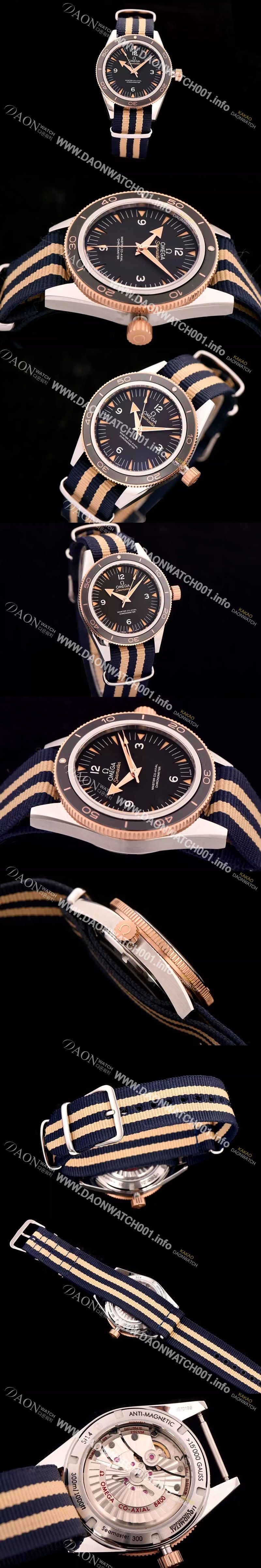 미러급 오메가 남성용 시마스터 300 마스터 리퀴드 베스트 에디션 오토매틱 무브먼트 OMG00016 Ⅳ