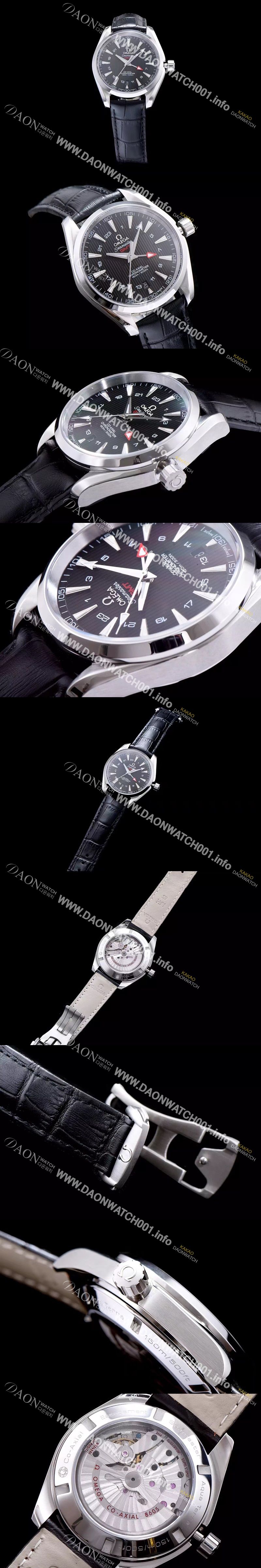 미러급 오메가 남성용 시마스터 지엠티 블랙 다이얼 오토매틱 무브먼트 OMG0320 Ⅳ