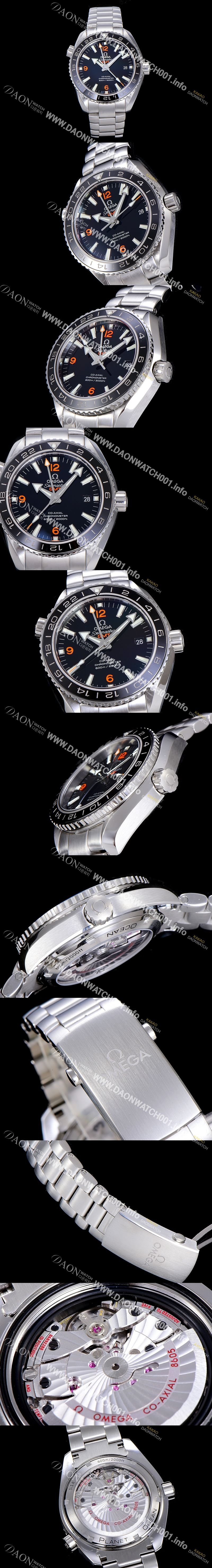 미러급 오메가 남성용 시마스터 232.30.44.22.01.002 플래닛 오션 코엑시얼 지엠티 블랙다이얼 OMG00017 Ⅳ