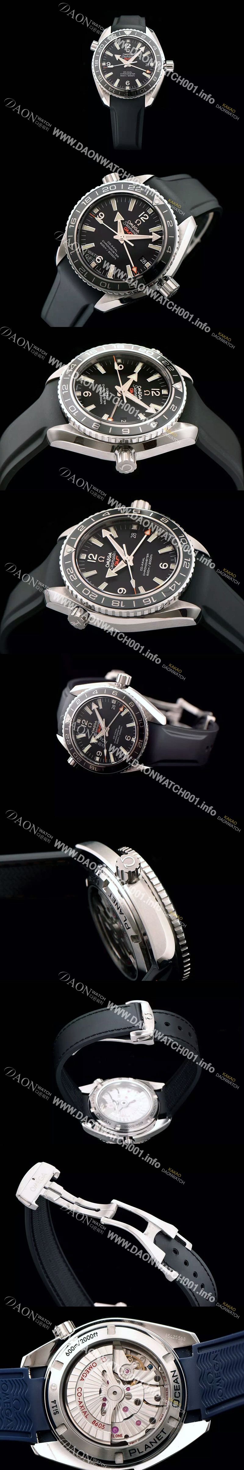 미러급 오메가 남성용 시마스터 플래닛 오션 코엑시얼 지엠티 블랙다이얼 OMG0005 Ⅳ