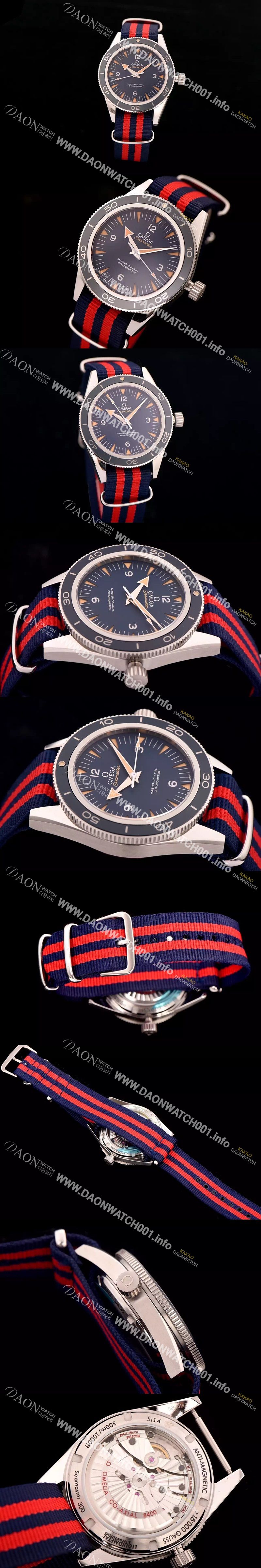 미러급 오메가 남성용 제임스본드007 2015/S 인기상품 시마스터 코엑시얼 리퀴드 메탈 블루다이얼 OMG0111 Ⅳ