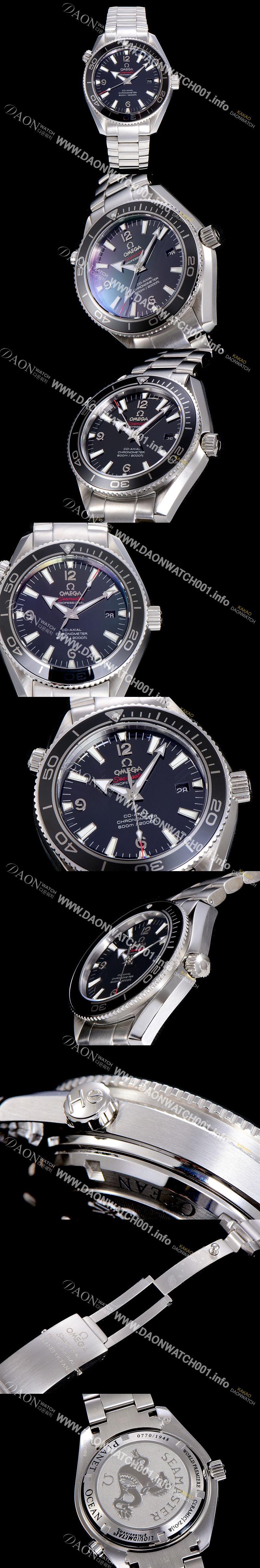 미러급 오메가 남성용 시마스터 222.30.42.20.01.001 플래닛 오션 600m 리미티드 에디션 블랙다이얼 OMG03673 Ⅳ