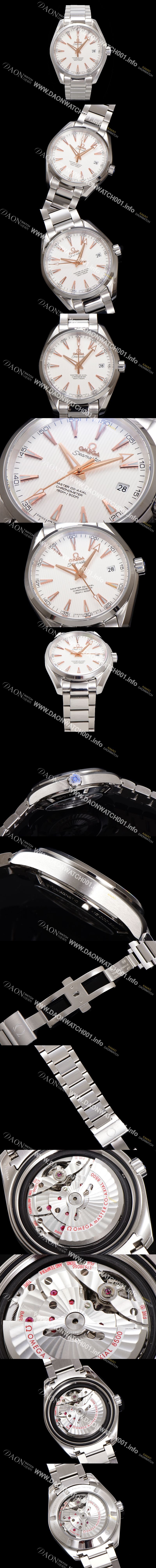 미러급 오메가 남성용 씨마스터 231.13.42.21.02.003 아쿠아테라 150M 코-액시얼 41.5mm 실버 다이얼 오토매틱 무브먼트 omg20225 Ⅳ