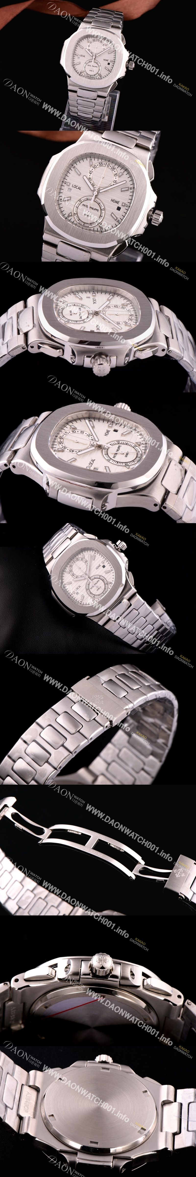 미러급 파텍필립 노틸러스 스위스 쿼츠 화이트 다이얼 PAT0421 Ⅳ