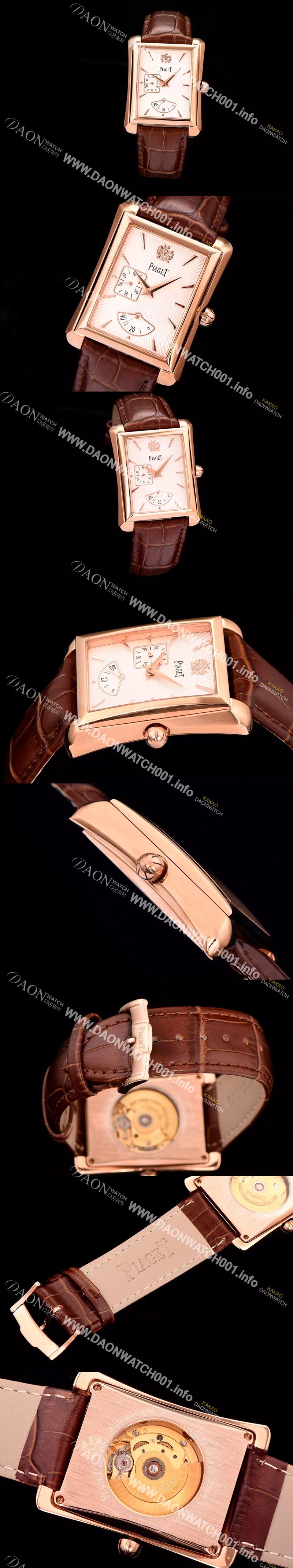 미러급 피아제 남성용 엠페라도 로즈골드 33mm 시리즈 화이트다이얼 PIA4200 Ⅳ