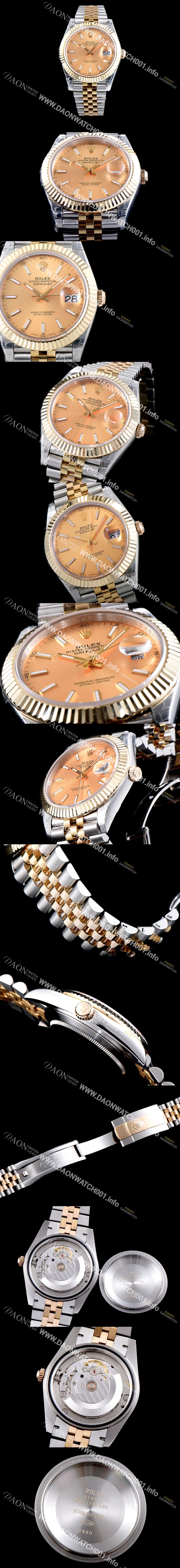 미러급 로렉스 남성용 1:1 퀄리티 데이져스트 126333-62613 최상위 고가형제품!! 41mm고급스러운 18K 옐로우골드 포금 샴페인 컬러 다이얼 오토매틱 무브먼트 ROL12300 Ⅳ