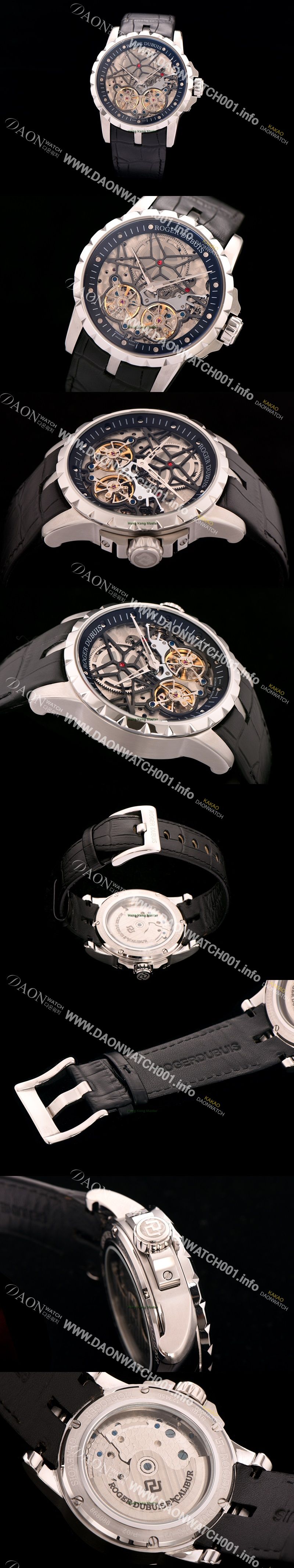 미러급 로저드뷔 남성용 스켈레톤 다이얼 아시안 오토매틱 ROG4200 Ⅳ