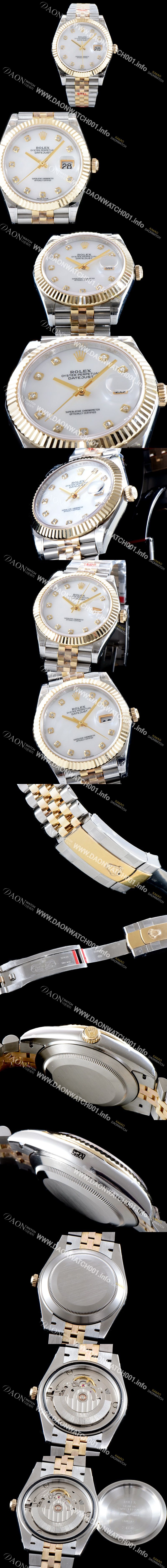 미러급 로렉스 남성용 1:1 퀄리티 데이져스트 116233-G-63203 최상위 고가형제품!! 41mm고급스러운 18K 옐로우골드 포금 진주자개 다이얼 오토매틱 무브먼트 ROL12302 Ⅳ