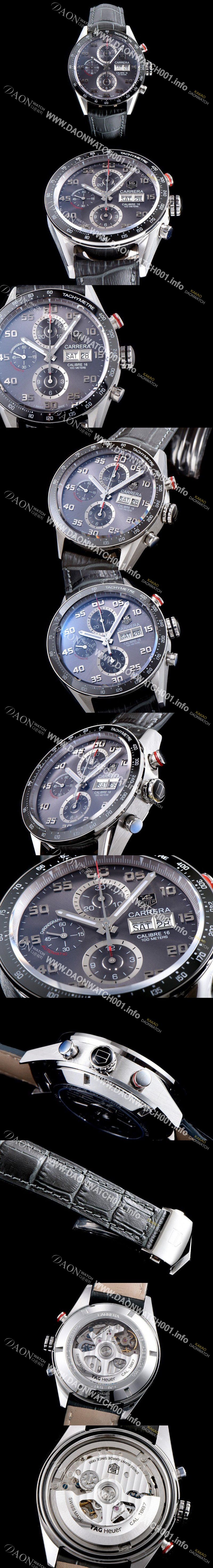 미러급 태그호이어 남성용 TOP Grade Quality 까레라 크로노그래프 오토매틱 타키메터 그레이다이얼 TAG0100 Ⅳ