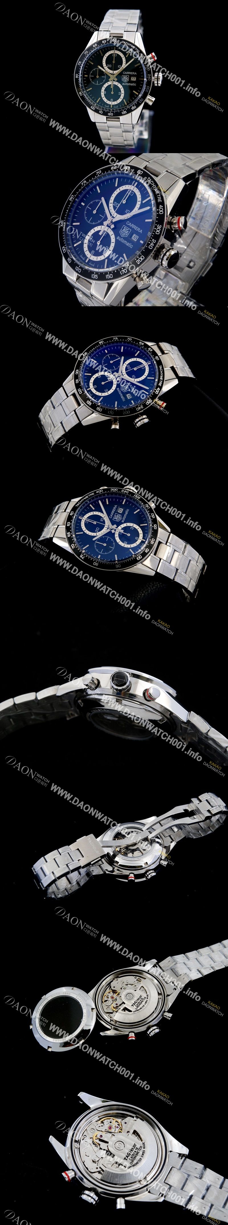 미러급 태그호이어 남성용 뉴 까레라 크로노그래프 타키메터 TAG4200 Ⅳ