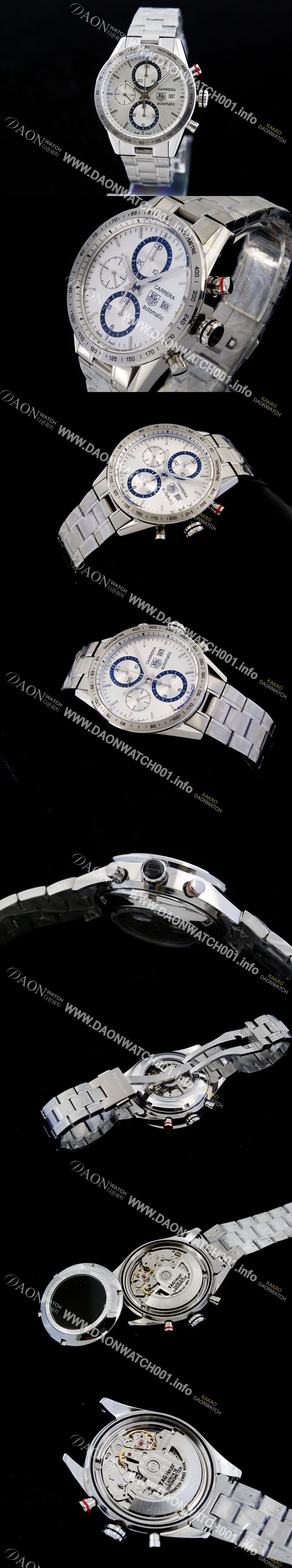 미러급 태그호이어 남성용 뉴 까레라 크로노그래프 타키메터 TAG4210 Ⅳ