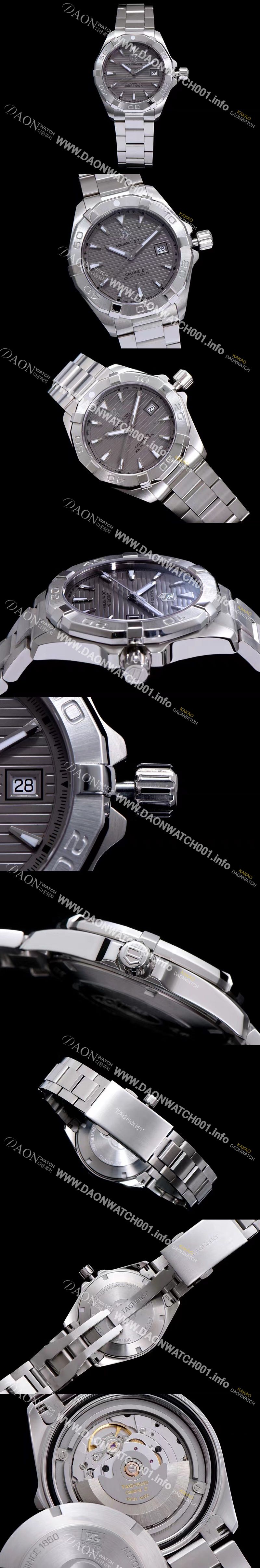 미러급 태그호이어 남성용 아쿠아레이서 WAY2111.BA0928 워치 그레이 다이얼 오 TAG0143 Ⅳ