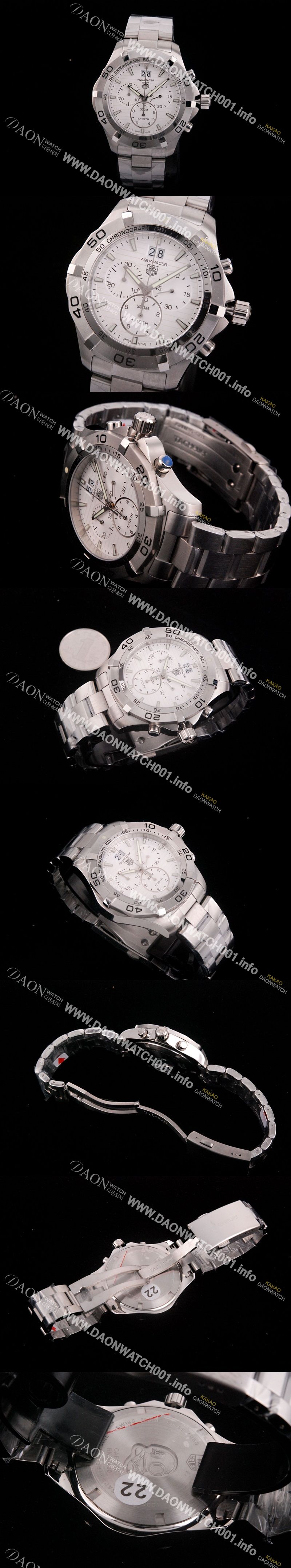 미러급 태그호이어 남성용 아쿠아레이서 쿼츠 크로노그래프 TAG4201 Ⅳ